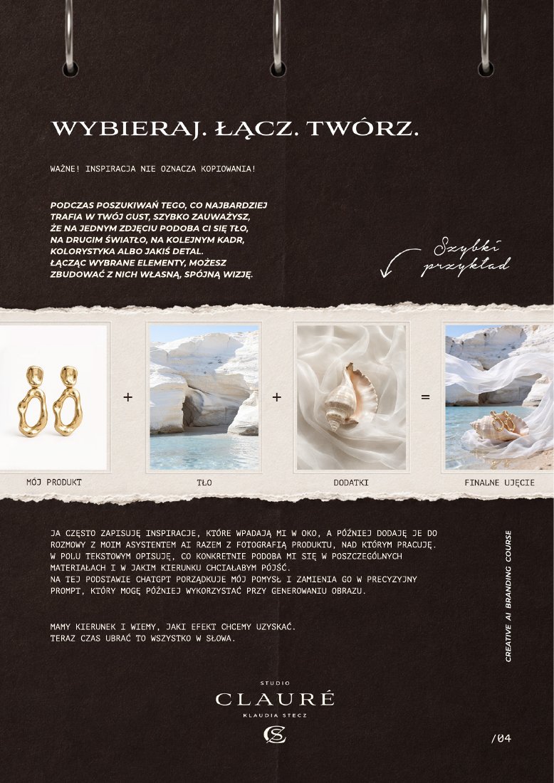 Strona e-booka: wybieraj, łącz, twórz