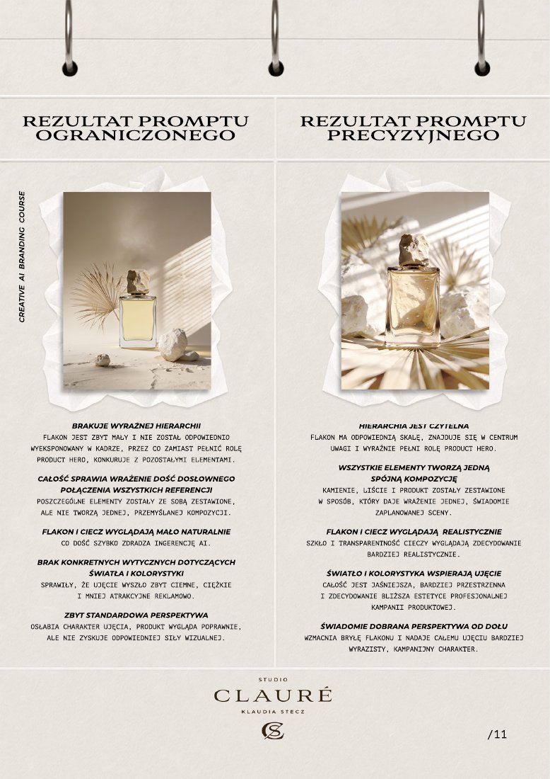 Strona e-booka: porównanie efektów promptów